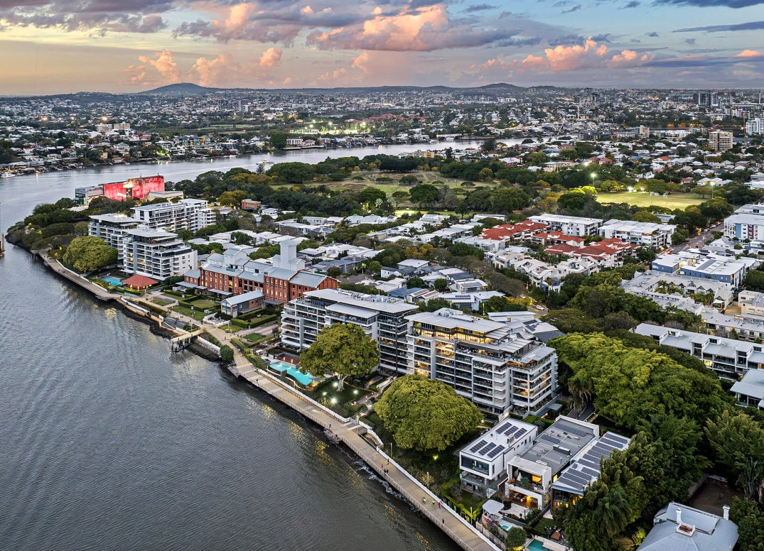 Stunning Waterfront Residence with River and City Views Gallery